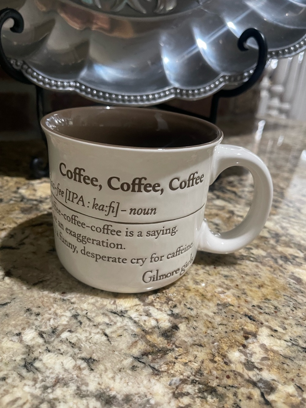 Gilmore Girls COFFEE COFFEE, COFFEE NOUN double sided mug - Brand New!